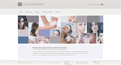 Desktop Screenshot of classybrands.com.br