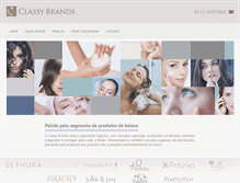 Tablet Screenshot of classybrands.com.br